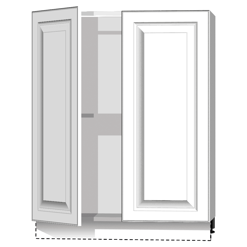 Кухонный стол 2-дверный 720х600х560мм Серый